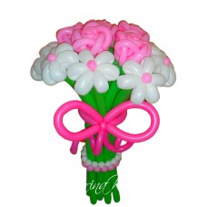 Букет із кульок Ніжно рожеві Троянди Букет із кульок Ніжно рожеві Троянди